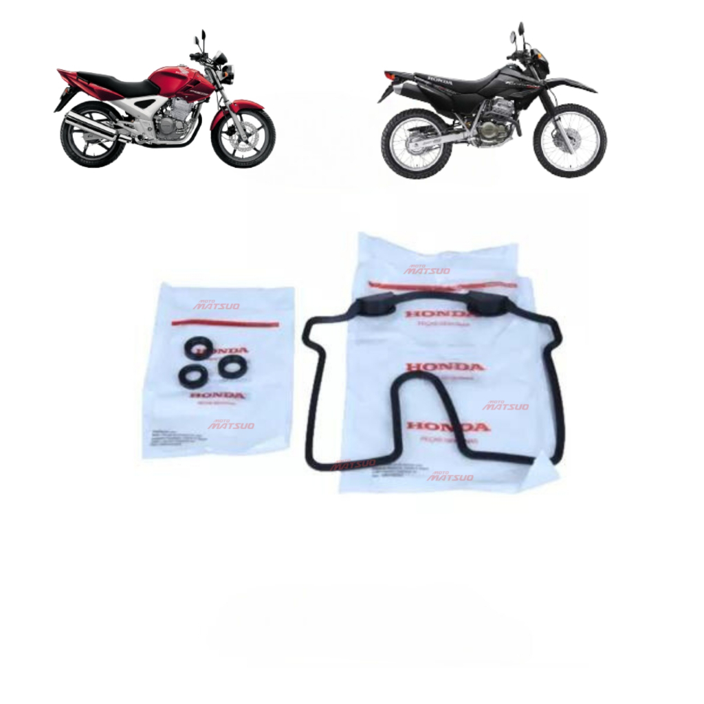 Guarnição Tampa Valvula Com 3 Coxins Cbx 250 Twister Xr 250 tornado Original Honda em Oferta na Shopee
