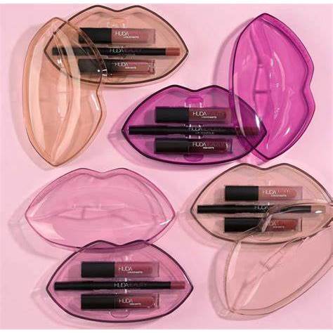Huda Beauty Lipstick Matte Kit Estojo Batom E Lapis