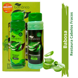Kit Shampoo e Condicionador Babosa - Antioxidante Natural e Potente - Nutre e Hidrata - Tok Bothanico em Oferta na Shopee