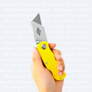 Estilete Dobrável OI-5041 -15cm Lâmina de Aço Compacto Ergonômico 3 Lâminas Extras Cortes Precisos em Oferta na Shopee