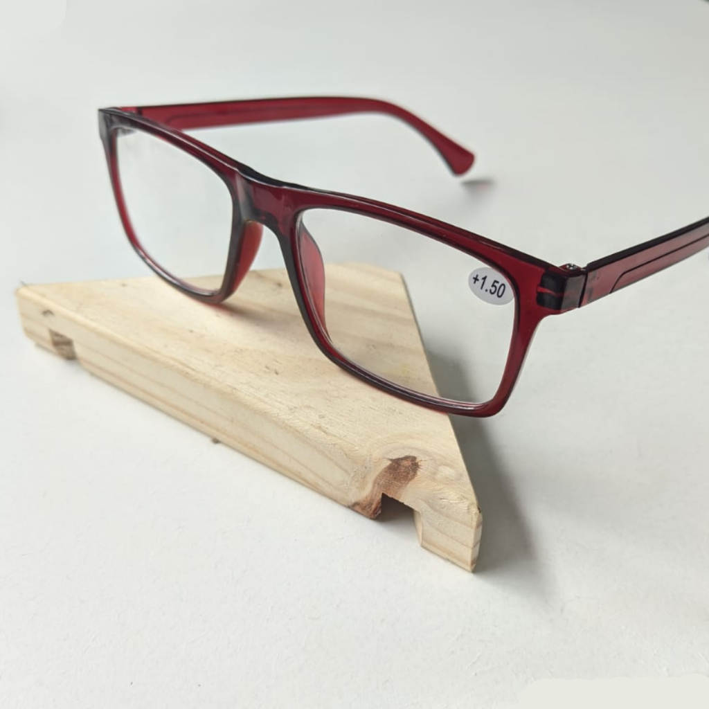 Óculos de Grau para Leitura / Trabalho / Descanso Unissex do 0.50 ao 5.00 - Cor Vermelho em Oferta na Shopee