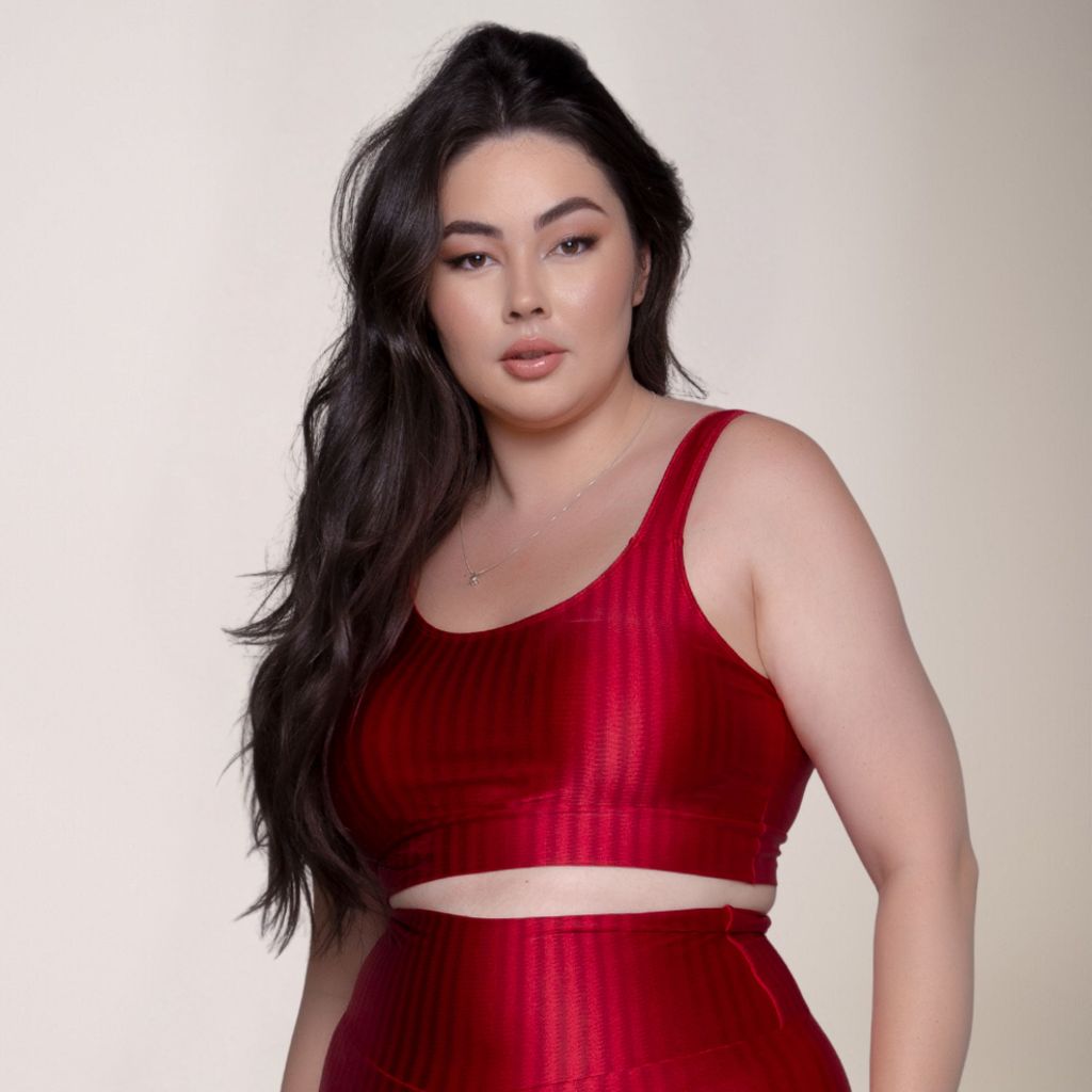 Top Plus Size Fitness Cropped Academia Sem Bojo New Zig 3D