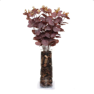 Arranjos Artificiais de Mesa Grande Planta Decorativa Vaso de Vidro Jantar em Oferta na Shopee