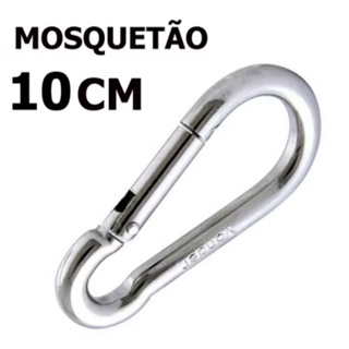 Mosquetão 10 cm Academia Profissional Suporta 350kg em Oferta na Shopee