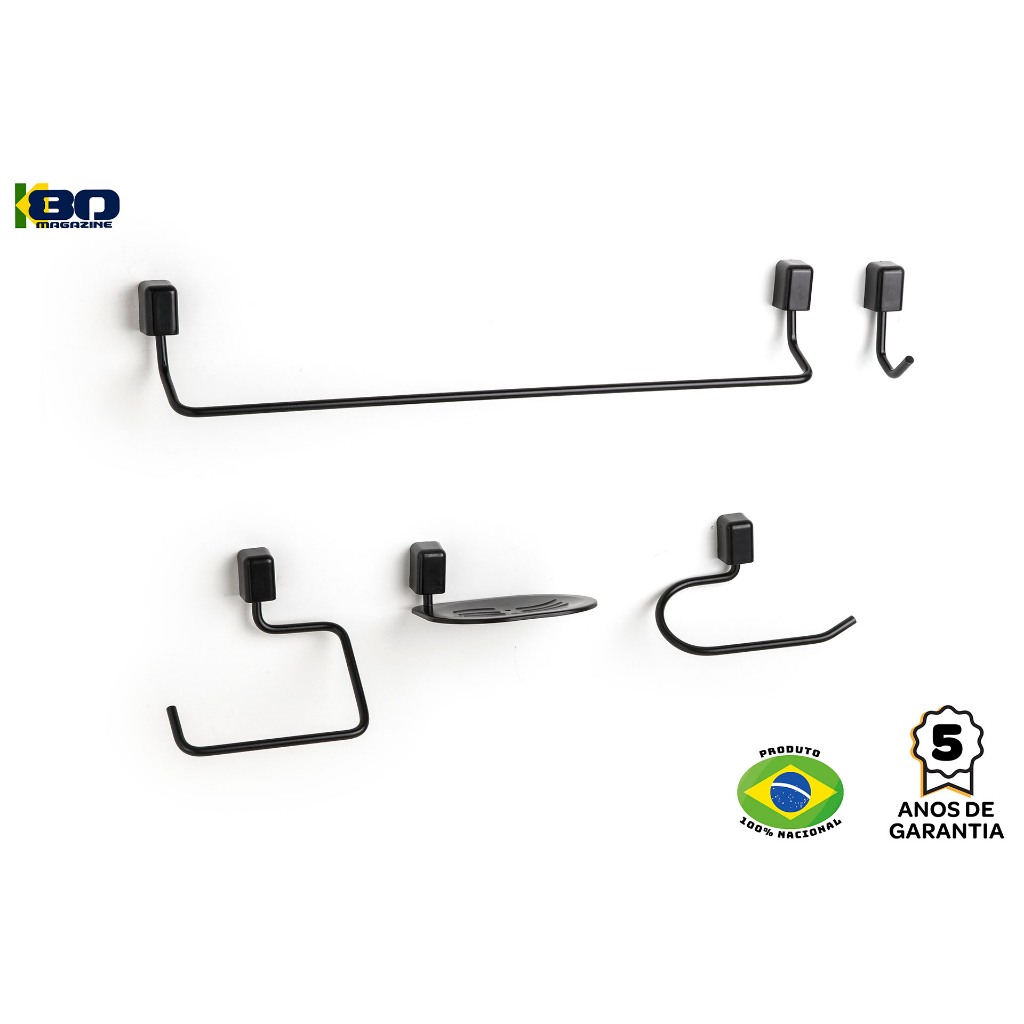 Kit Acessórios Resistente A Maresia Não Enferruja Moderno - Produto Nacional