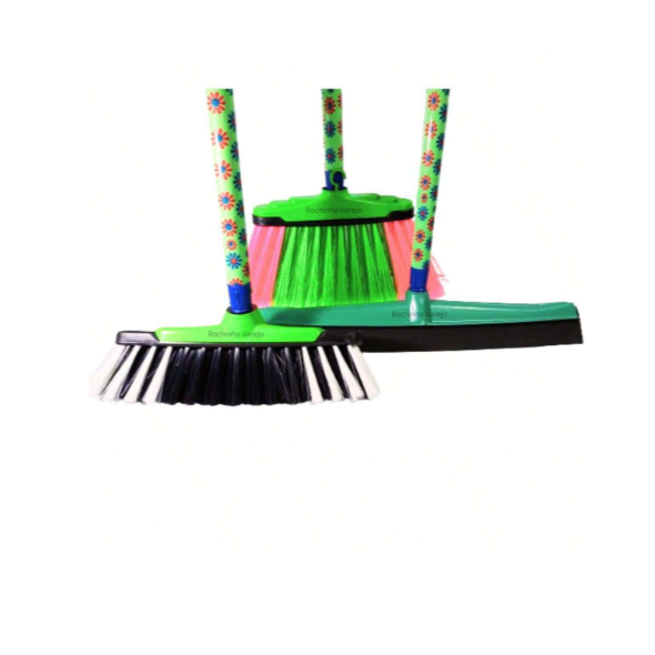 Vassoura Multiuso com cabo, Vassoura de Pelo com Cabo e Rodo Duplo de Borracha com Cabo em Oferta na Shopee