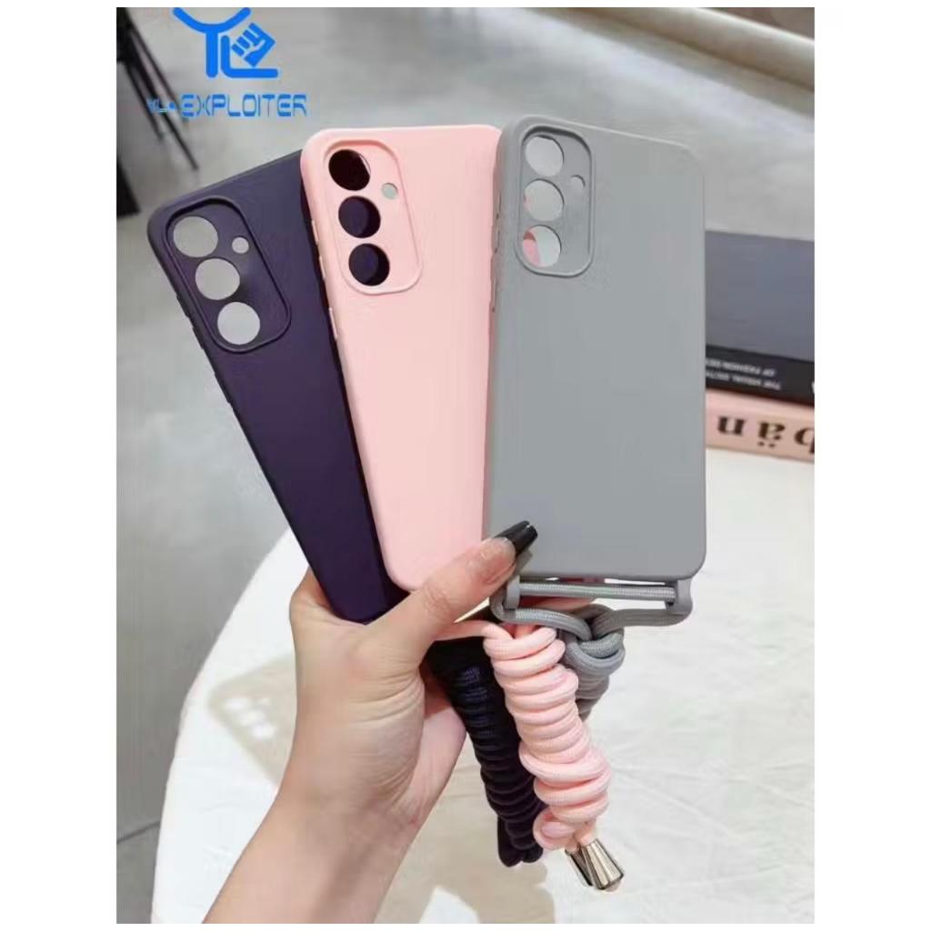 Capinha com Cordão Suporte de pescoço Aveludada para MOTOROLA G85 & REDMI 13 4G NOTE 13 PRO 4G 5G