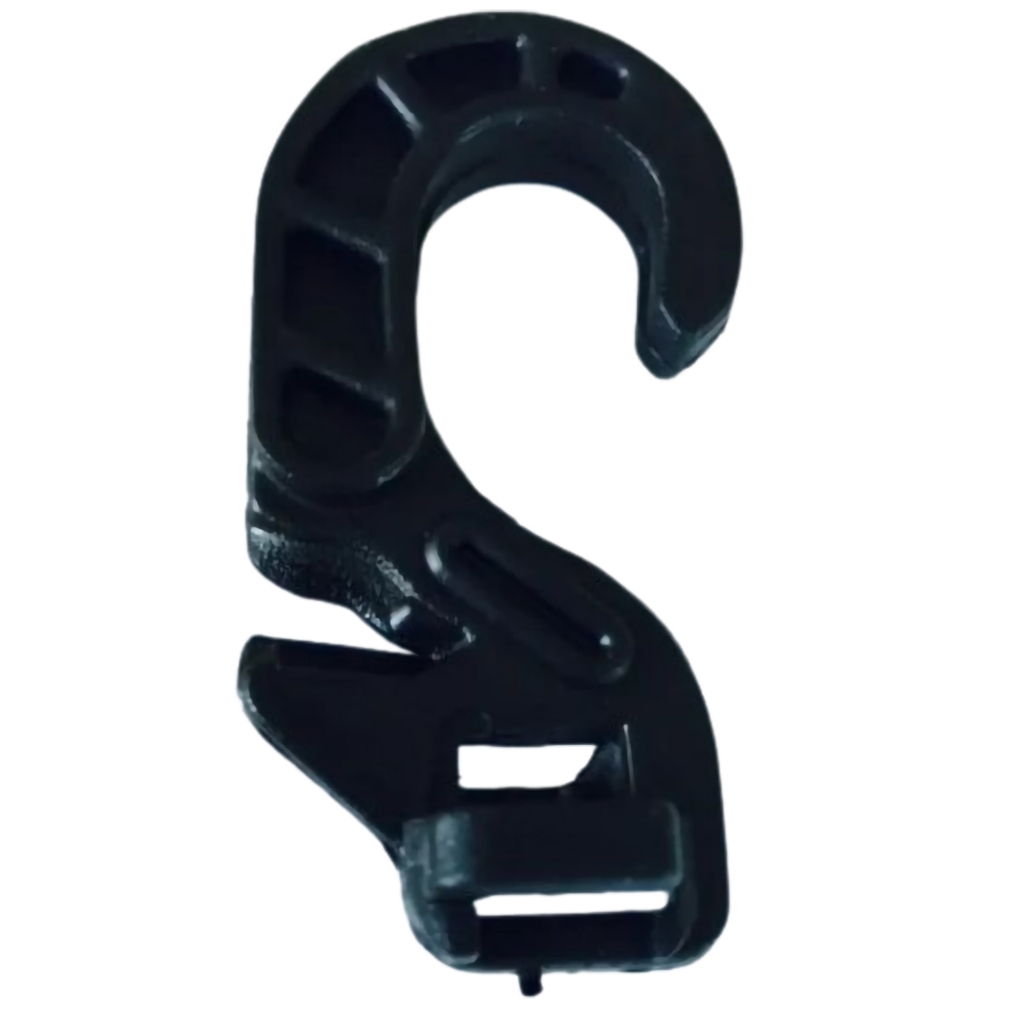 50 Gancho Plástico Regulável para cordas e extensores elásticos