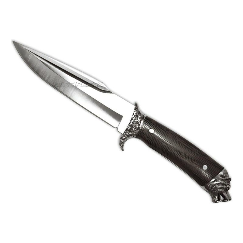 FACA EM AÇO INOX FULL TANG COM BAINHA CHURRASCO COZINHA PESCA LAMINA AFIADA TAUE H6