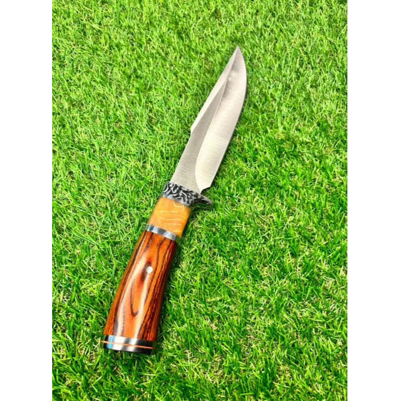 FACA EM AÇO INOX FULL TANG COM BAINHA CHURRASCO COZINHA PESCA LAMINA AFIADA TAUE K315A