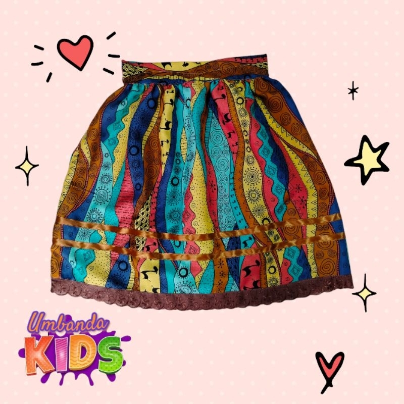 Saia Umbanda infantil Candomblé Omolokô Orixás Entidades Kids