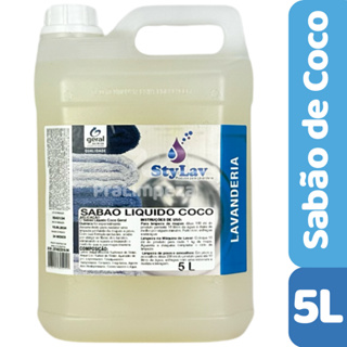 Sabão Liquido de Coco Concentrado | Lava Roupas Profissional - 5 Litros em Oferta na Shopee