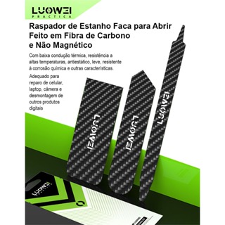 Raspador E Faca De Desmontagem Em Fibra De Carbono LUOWEI LW-T01/T02/T03 em Oferta na Shopee