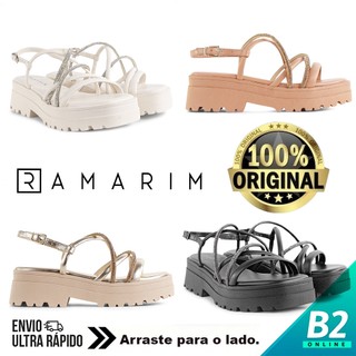 Sandália Ramarim Tratorada Tiras Feminina 100% Original Com Nota Fiscal e Garantia em Oferta na Shopee
