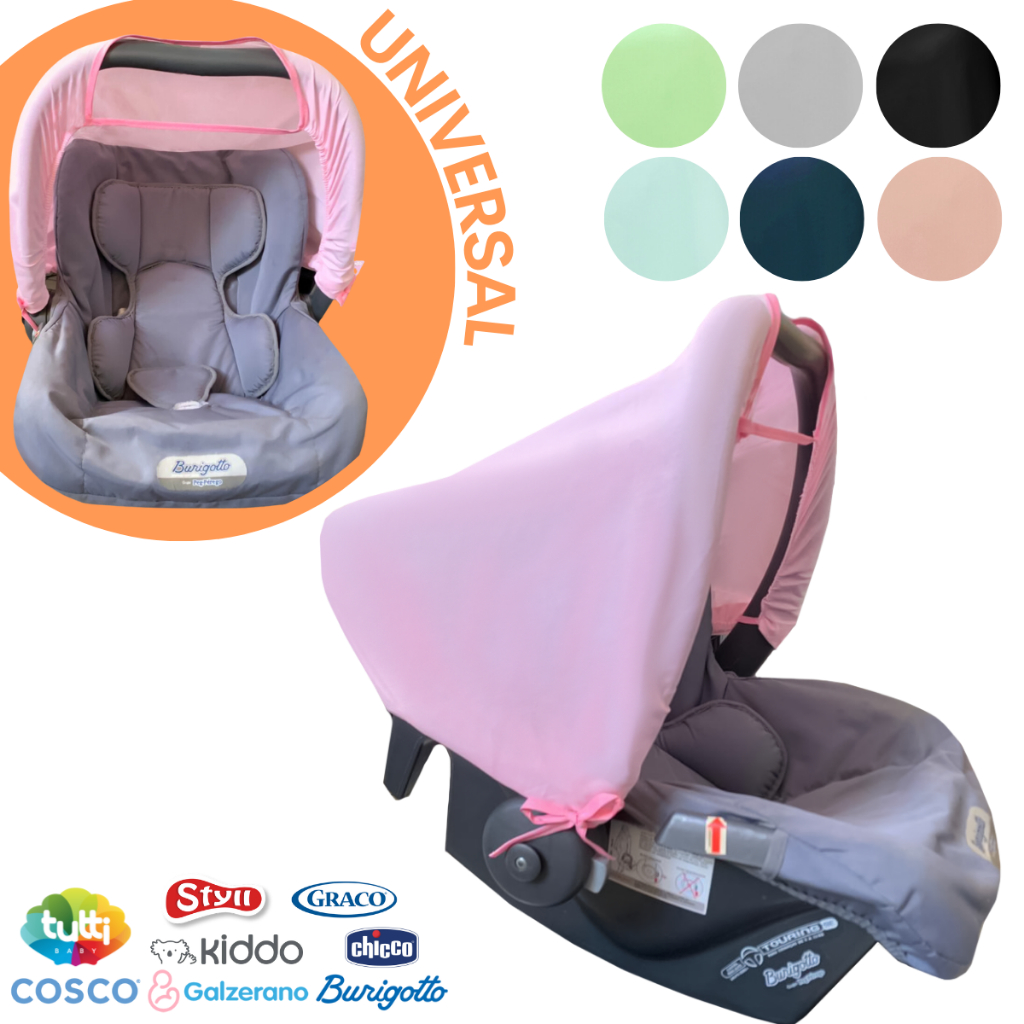 Capota protetora solar para Bebê Conforto Universal Várias Cores em Oferta na Shopee