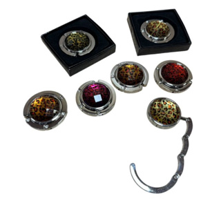 Kit Com 1/3/5 Gancho Suporte Porta Bolsa De Mesa Dobrável Portátil Onça em Oferta na Shopee