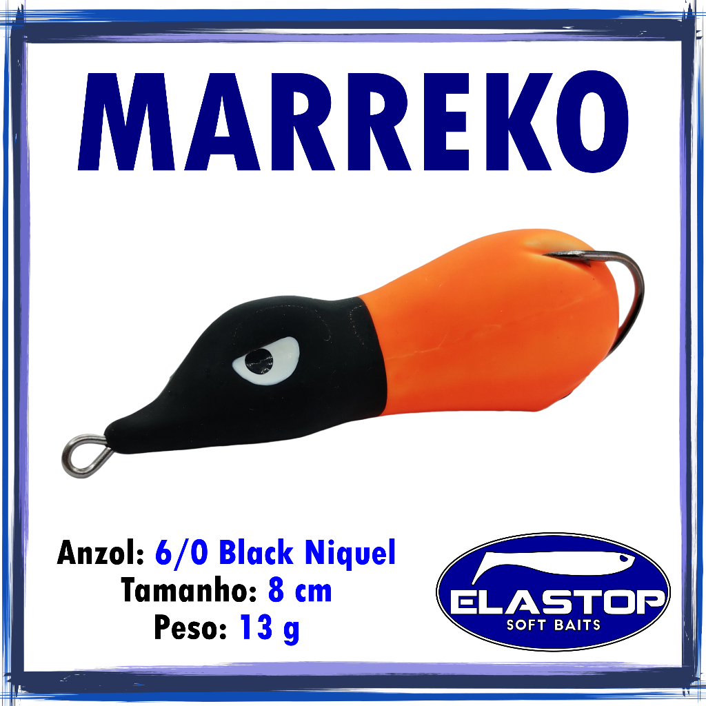 ISCA ARTIFICIAL MARREKO ELASTOP - ISCA PARA TRAÍRA EM LÁTEX em Oferta na Shopee