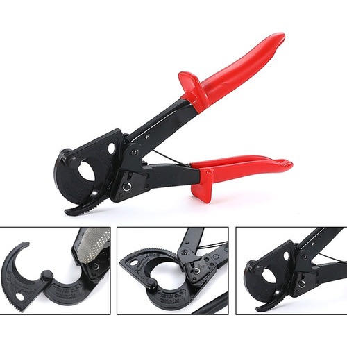 Alicate De Corte Tesoura Com Catraca Para Cabos  Corte De Fio De Cobre Alumínio De Ate 240mm e 400mm em Oferta na Shopee