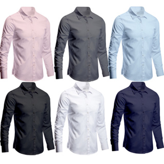 Camisa Social Masculina Slim Fit Pronta Entrega Bikewear em Oferta na Shopee