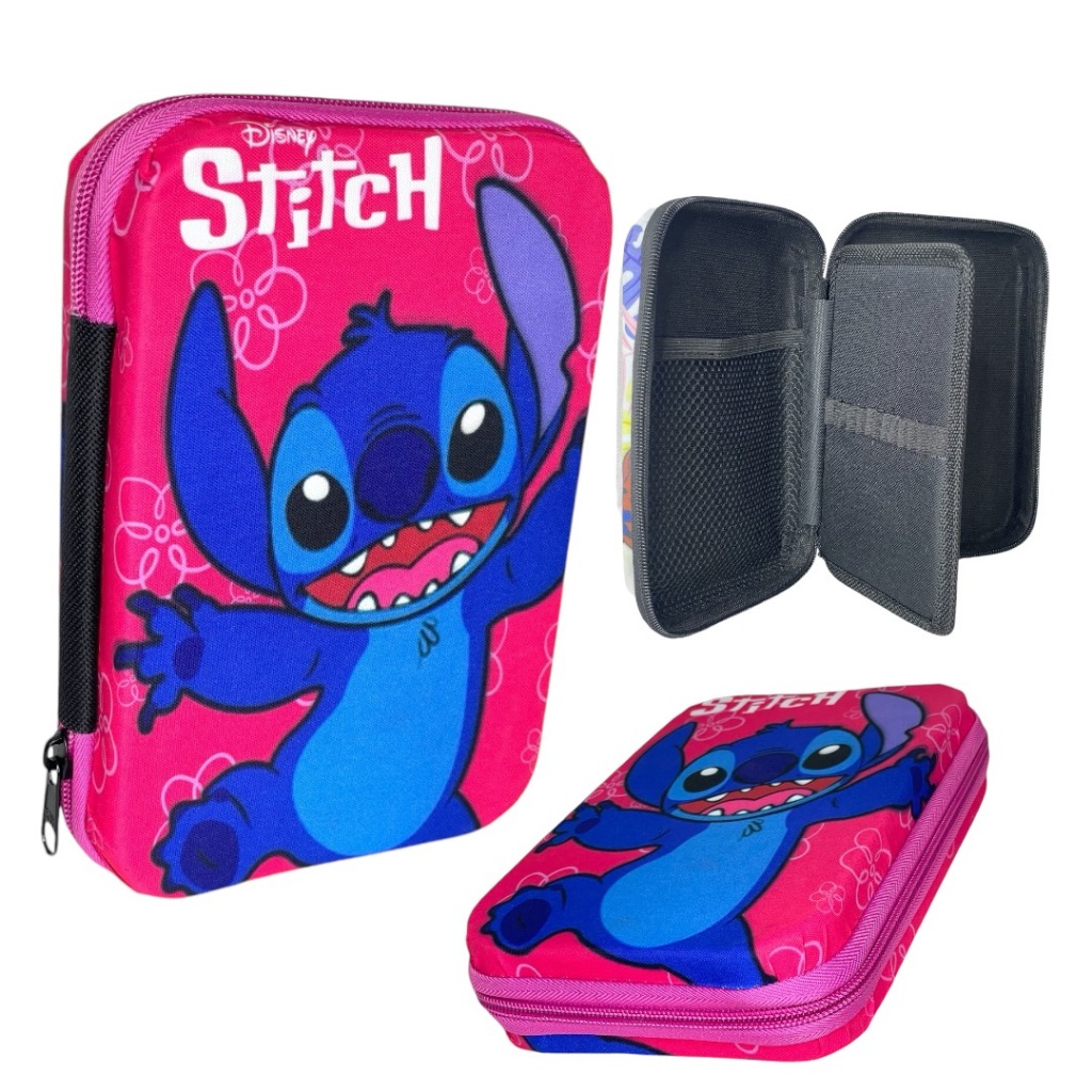 ESTOJO BOX 100 PENS ORGANIZADOR INFANTIL STITCH