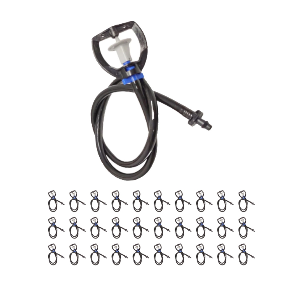 Bailarina mf2 com microtubo e conector 30 unidades irrigação
