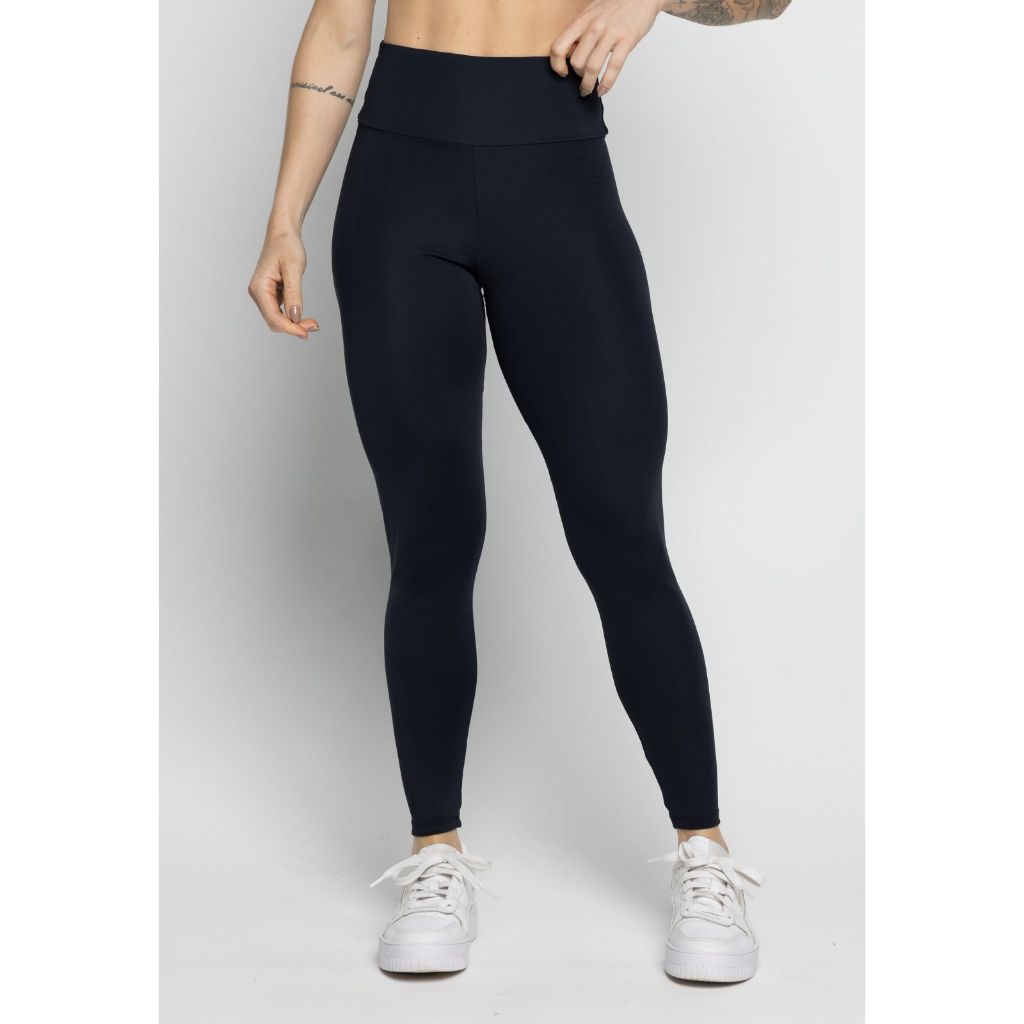 Calça Legging Tecido Grosso Cos Alto Não Fica Transparente Academia Fitness