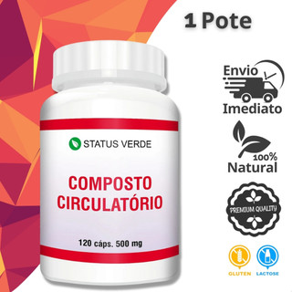 Composto Circulatório 100% Natural - 120 Cáps de 500mg em Oferta na Shopee