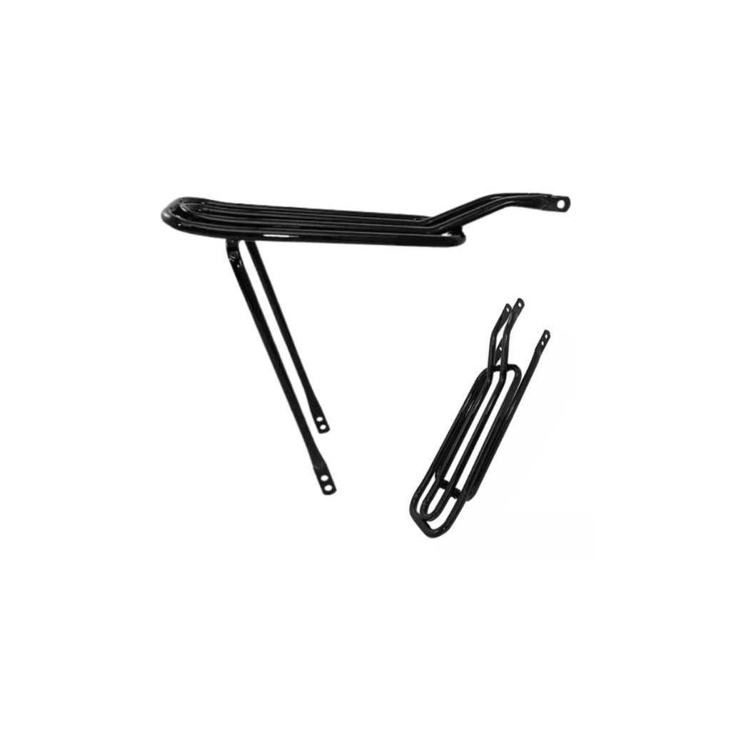 Bagageiro Tubular Grosso Traseiro Preto Aro 24/26 Bike Reforçado Dobrável em Oferta na Shopee