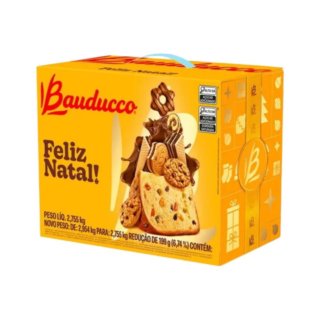 Cesta De Natal Grande 20 Itens Bauducco