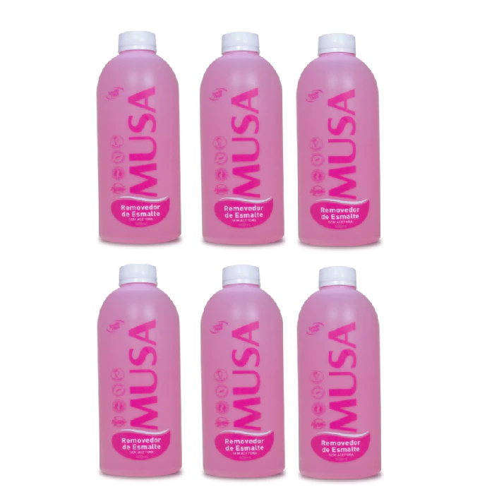 Kit 6/4 Removedor de Esmalte Sem Acetona 500ML - Musa