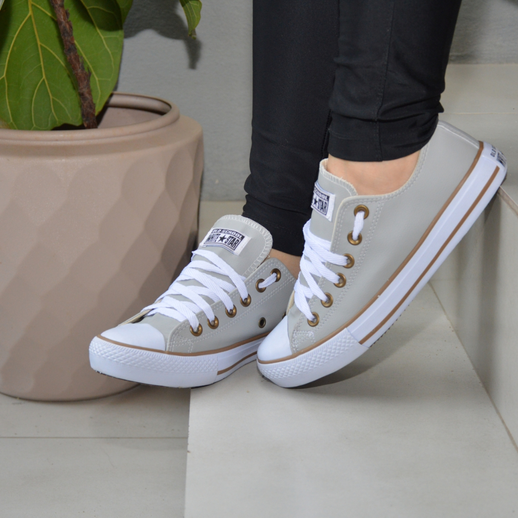 Tênis Feminino De Couro White Star Super Macio Com a Sola De Borracha Pronta Entrega Envio...