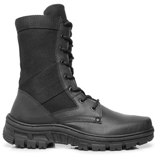 Bota Coturno Masculino Tático Exército Militar Tratorado Sem Zíper Palmilha Anatômica
