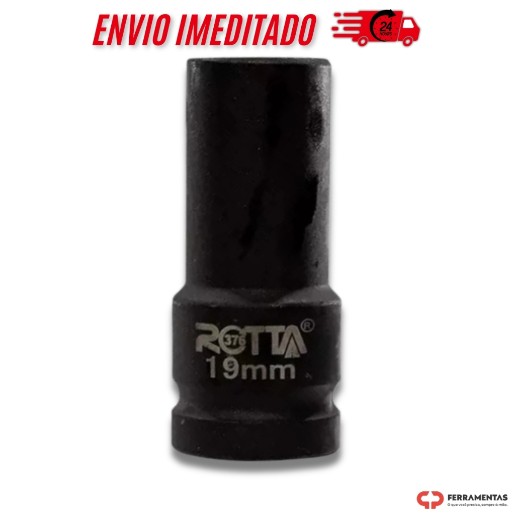 Soquete Sextavado De Impacto Longo 3/4 19mm Profissional em Oferta na Shopee