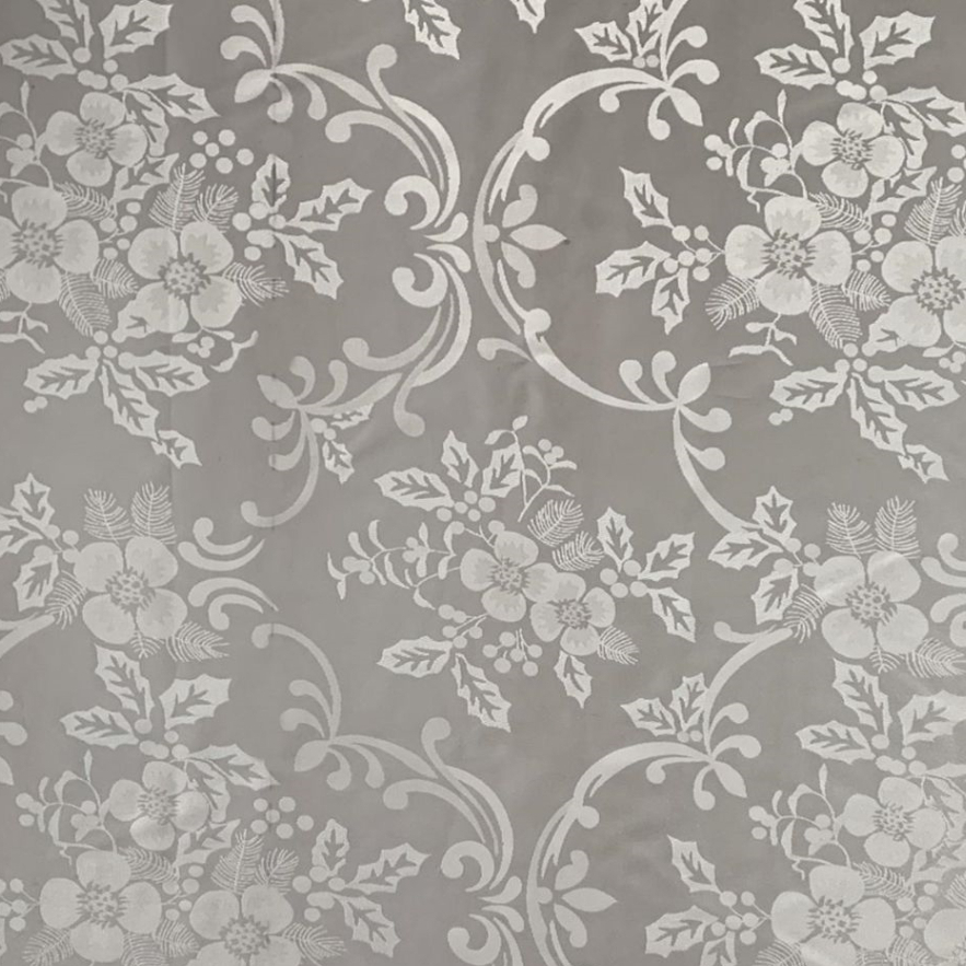 Tecido Cetim Jacquard (3m x 1,5m de larg) de poliéster ideal para toalha de mesa, cortina decoração