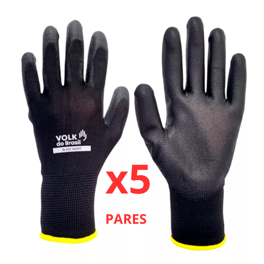 Kit 5 Luva Tatil Multitato Luva PU Volk Pedreiro Marceneiro Mecanico CA 30916 em Oferta na Shopee