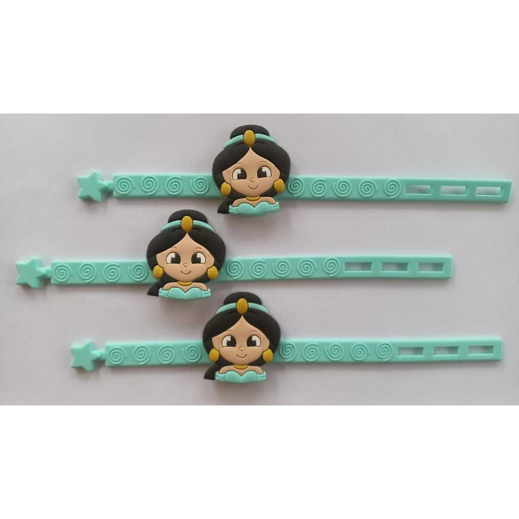 Kit 10 Pulseiras Princesa Jasmine - Aladdin - Lembrancinha em Oferta na Shopee