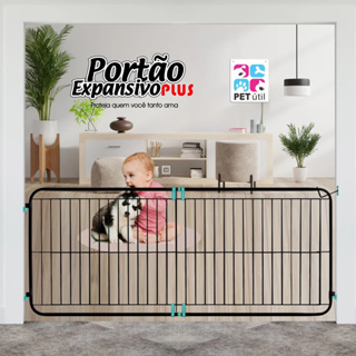Portão Expansivo Plus 99cm a 165 Cm PetÚtil Proteção Pet Cachorro ou Criança Kids em Oferta na Shopee