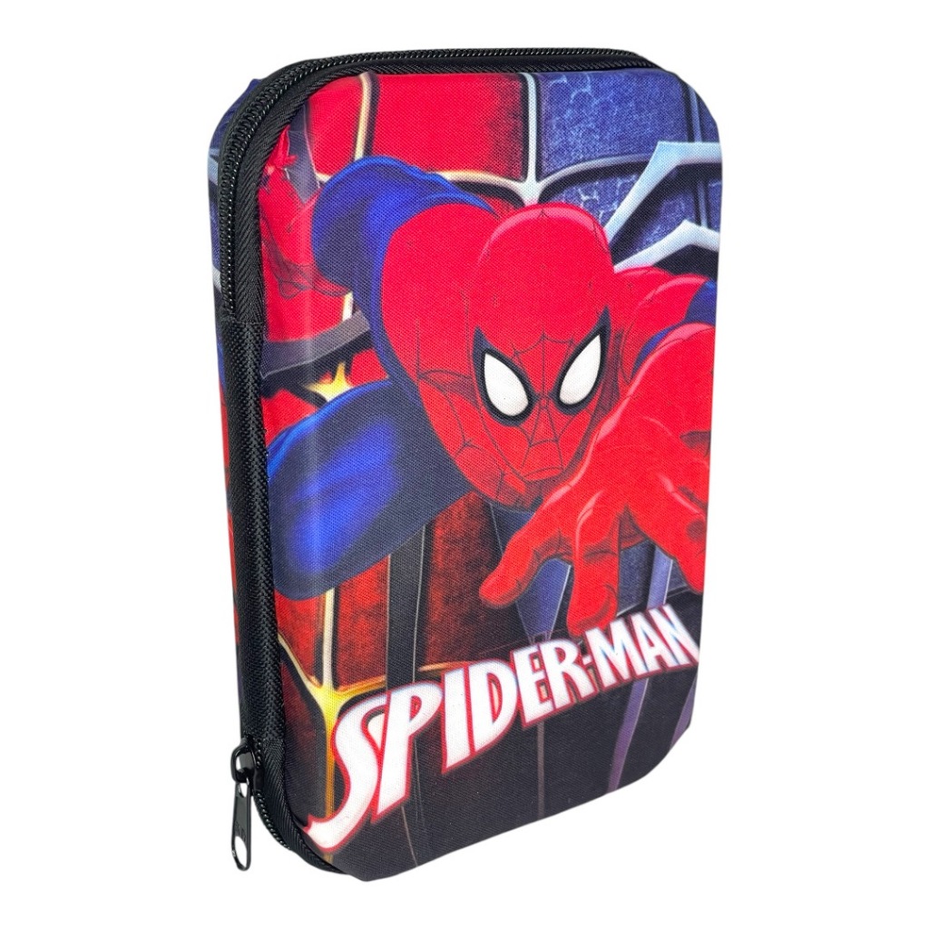 ESTOJO BOX 100 PENS ORGANIZADOR SPIDER MAN HOMEM ARANHA INFANTIL ESCOLAR MENINO