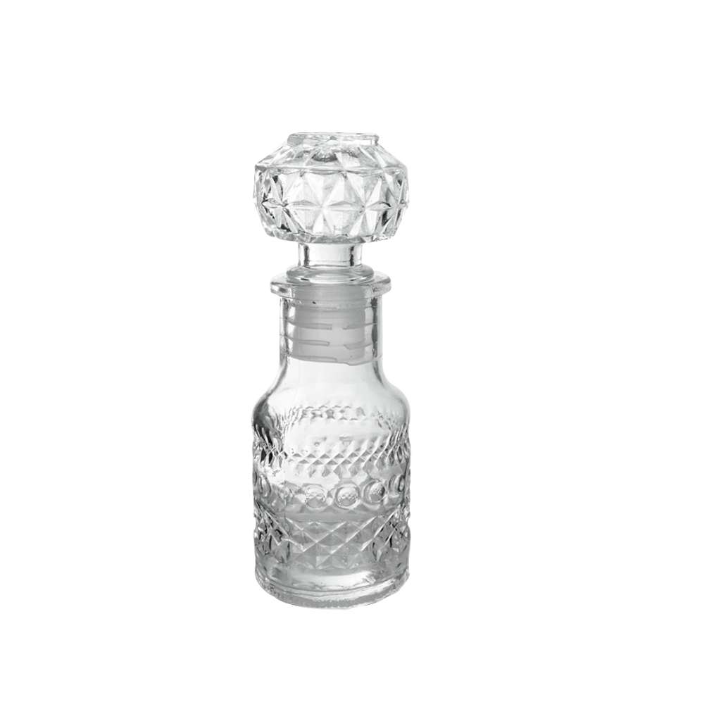 Mini Garrafa Licoreira De Vidro 50ml Retrô