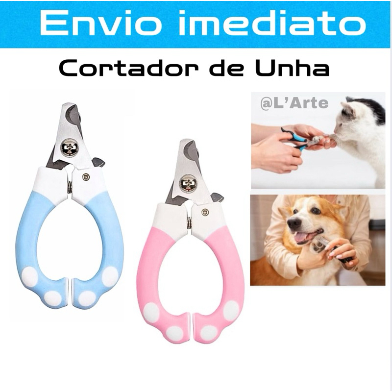 Cortador de Unha Pet para Cachorro Gato Patinha Higiene Banho e Tosa Pet Shop