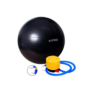 Bola de Ginástica Suíça Yoga Pilates 65cm Bola de Pilates Inflável Anti Estouro Preta em Oferta na Shopee