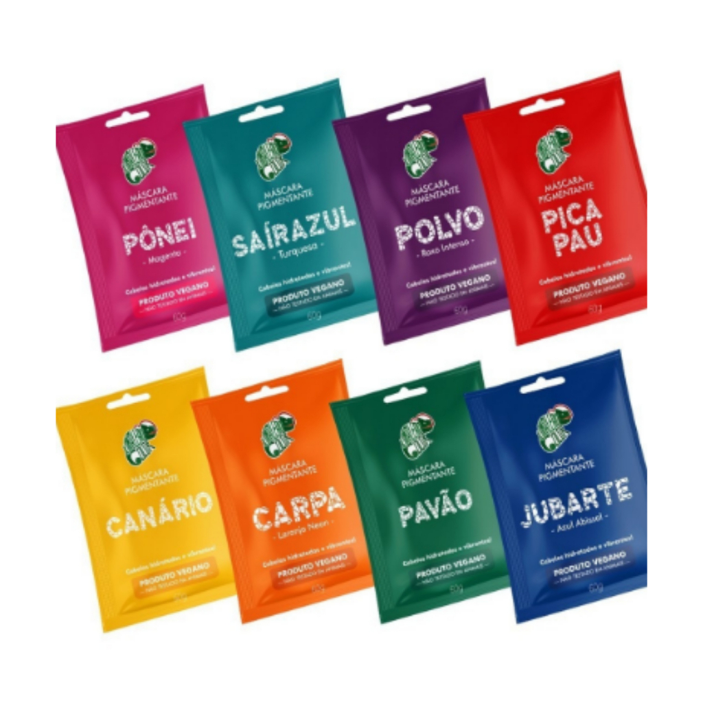 Kamaleão Color Máscara Tonalizante 60g Tinta Vegana Sachê em Oferta na Shopee