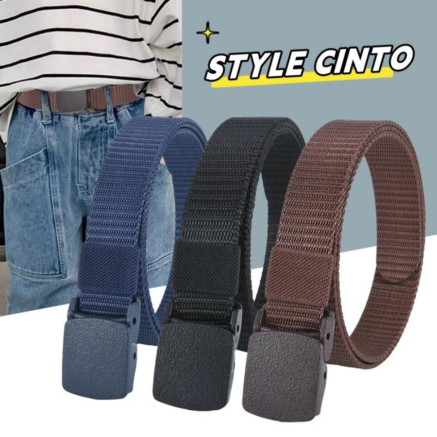 Moda Cinto infantil Nylon Fivela de Plástico em Oferta na Shopee