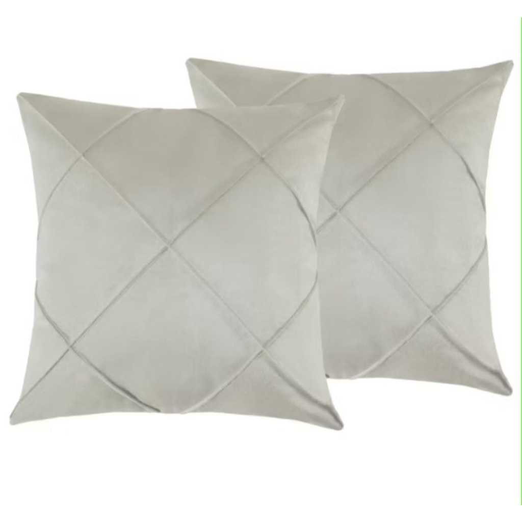 Kit 2 Capas de Almofadas Decorativa Drapeadas Macio e Aveludado PROMOÇAO