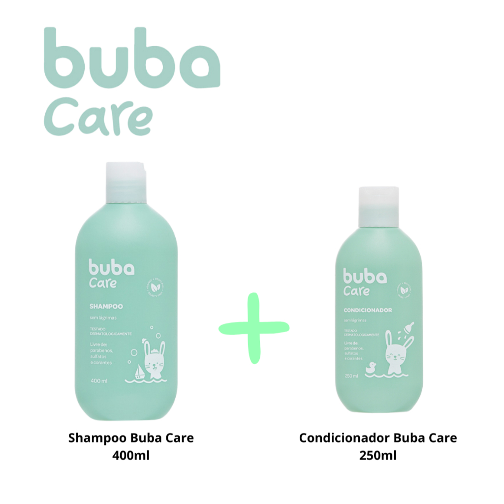 Kit Buba Care: Shampoo 400ml + Condicionador 250ml em Oferta na Shopee