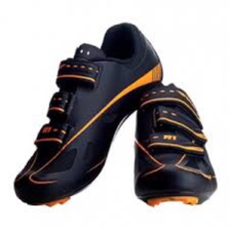 Sapatilha Ciclismo Brave Road R1 Preta e Laranja