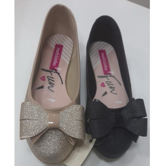 Sapatilhas Molekinha glitter laço