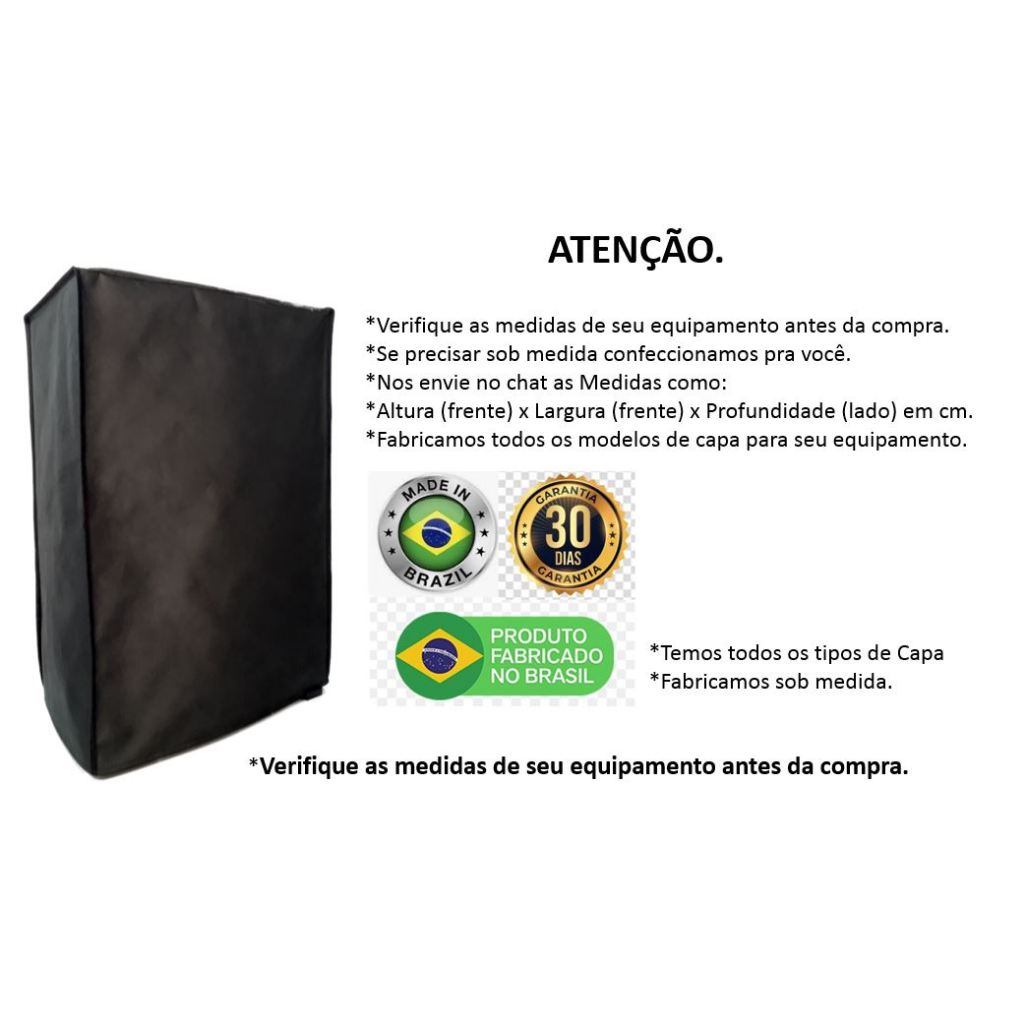 Capa Proteção Para Caixa de Som Sob Medida Especifica Antipoeria em Tnt Preto Bonito Resistente em Oferta na Shopee