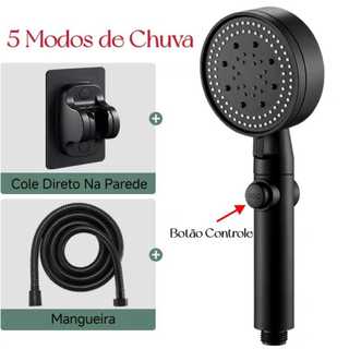 Chuveiro De Mão Chuveiro Ducha Kit Completo Conjunto Ajustável Da Cabeça Plástico ABS
