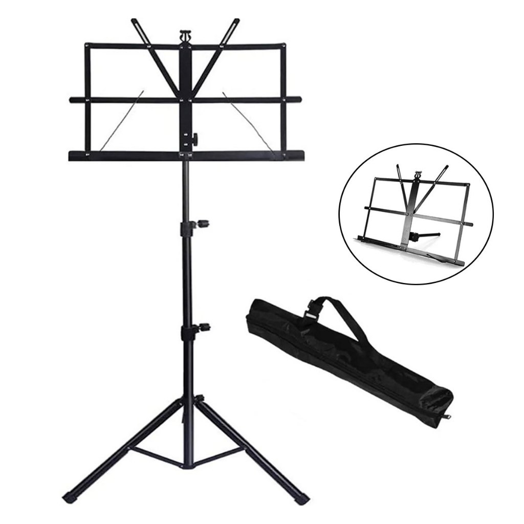 Estante Partitura Suporte Pedestal Cavalete Bolsa Ferro em Oferta na Shopee